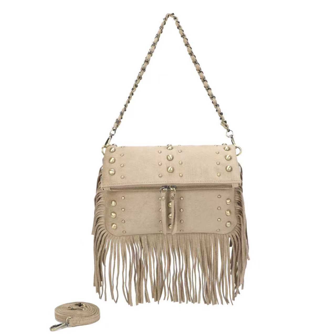 Borsa In Velluto Con Catenella In Ferro A Chiodo Sulla Barba Borsa Art.CE230