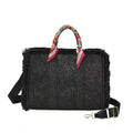 Borsa Casual da Donna in Paglia con Scialle in Seta e Decorazione a Pane Art.CE266