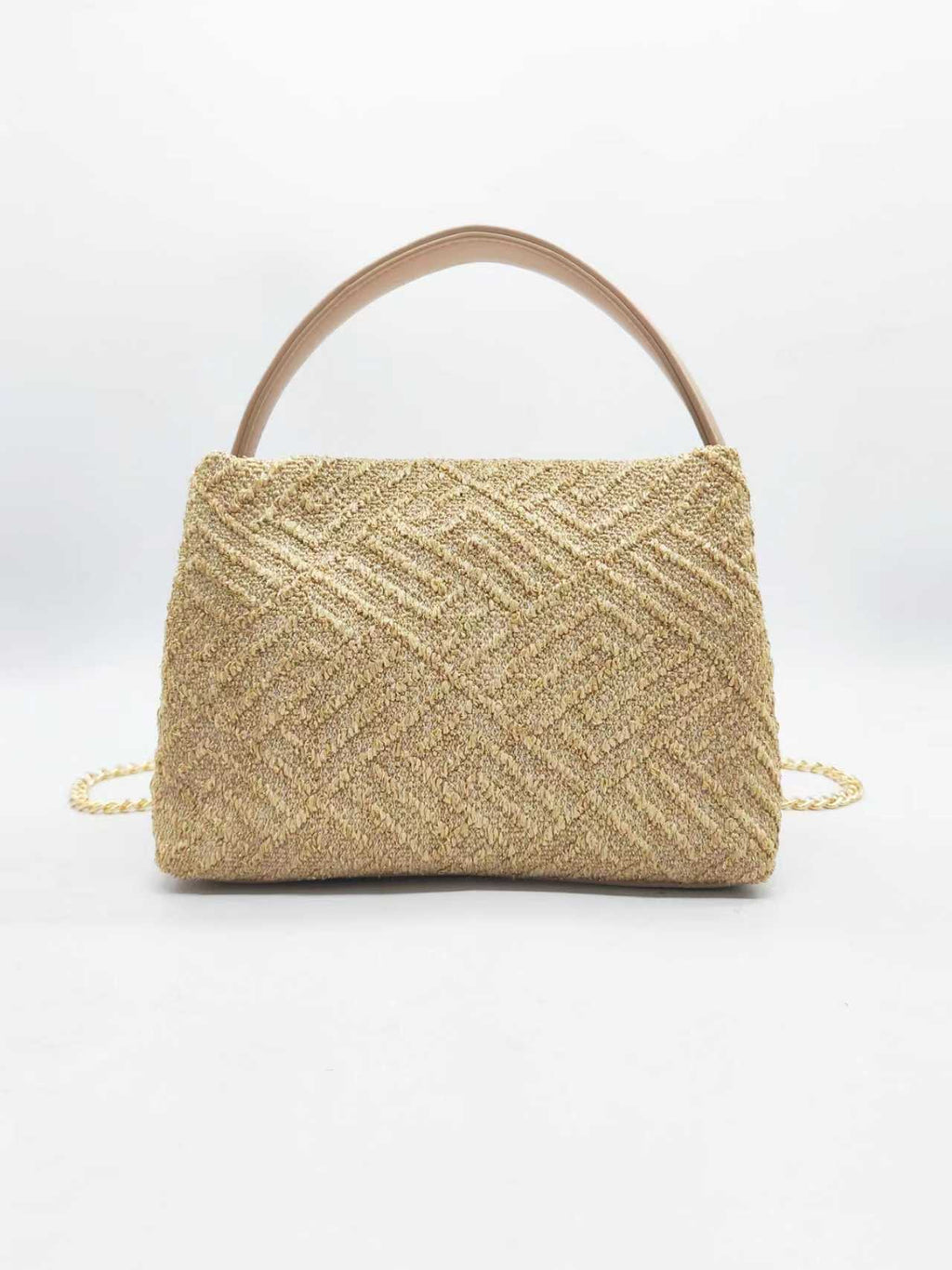 Borsa da sera a mano in maglia a filo dorato Art.FF27461
