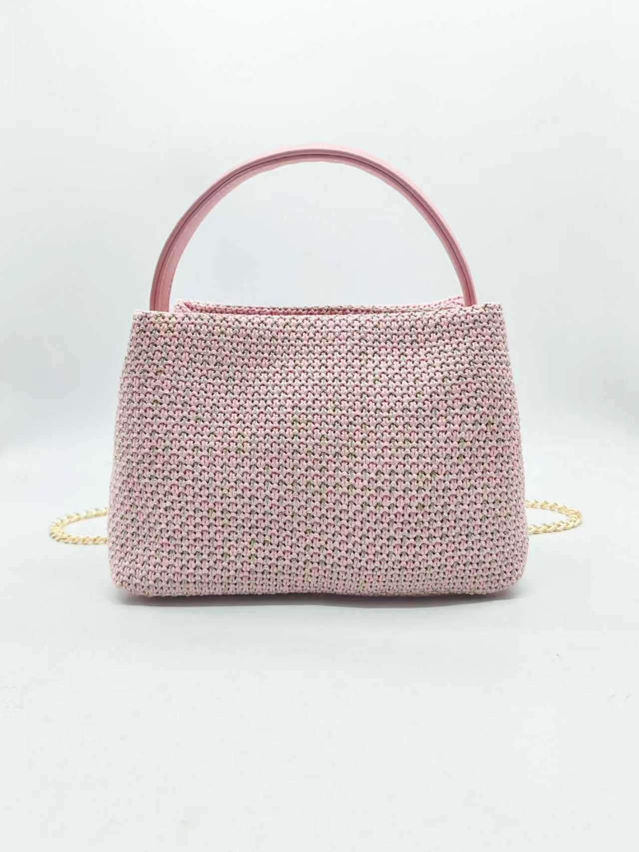 Borsa da sera a mano in maglia a filo dorato Art.FF27461