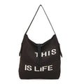 Borsa Casual Monospalla in Tessuto a Maglia Con Lettere Art.FF006