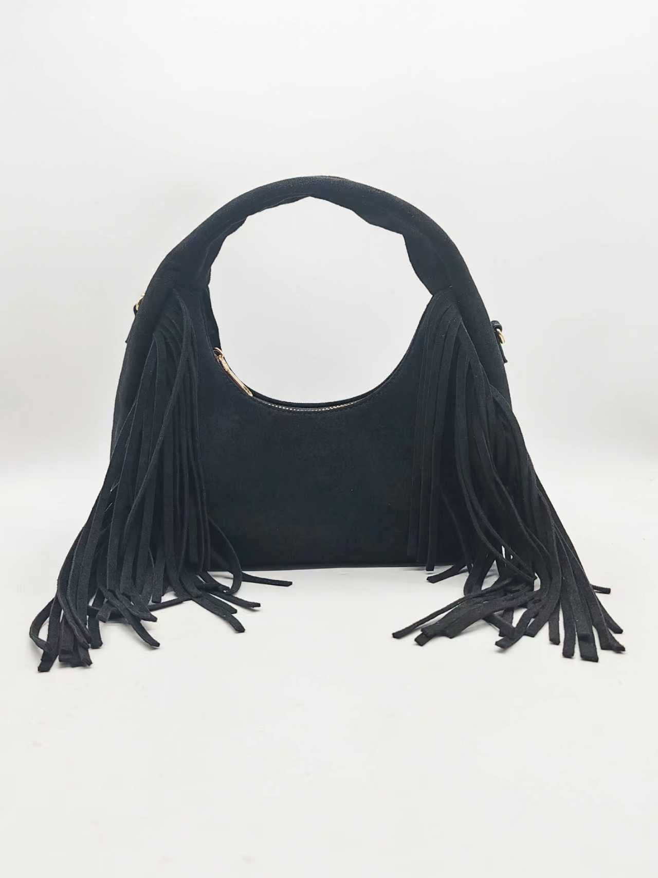 Borsa da Passeggio Quotidiana Casual in Camoscio con Baffi Art.FF27498