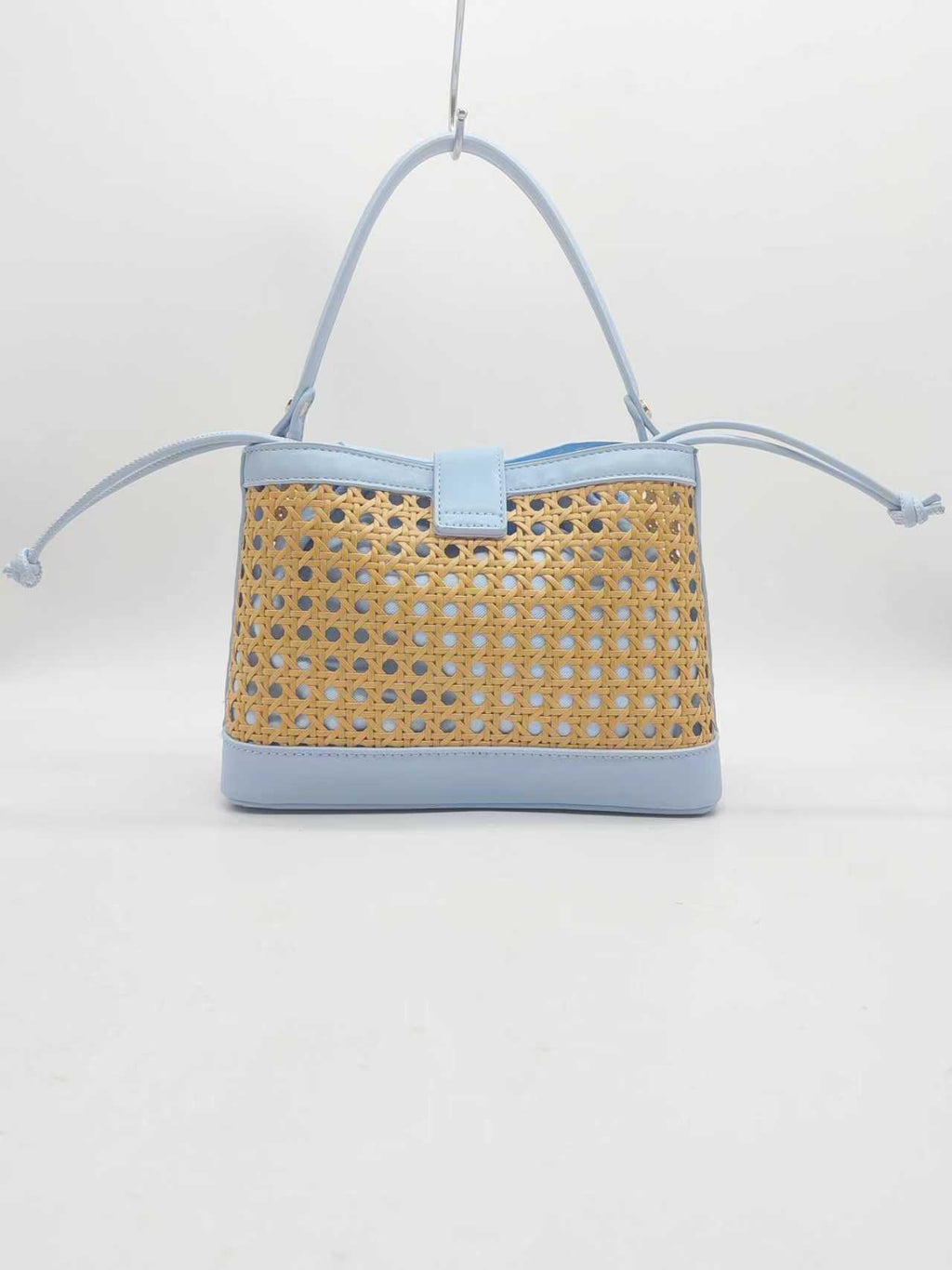 Borsa a mano in bambù con materiale PU e tasca interna, per tutti i giorni, alla moda. Art. 27483