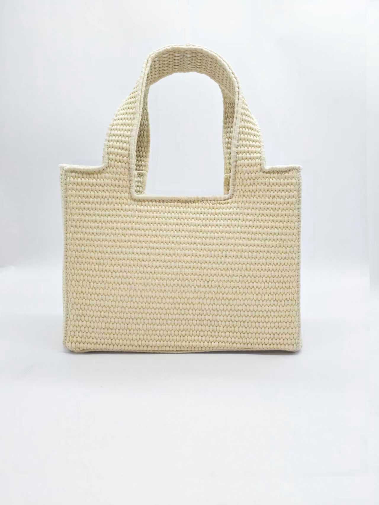 Borsa Casual di Moda da Giorno in Paglia Ricamata a Mano Art.FF27487