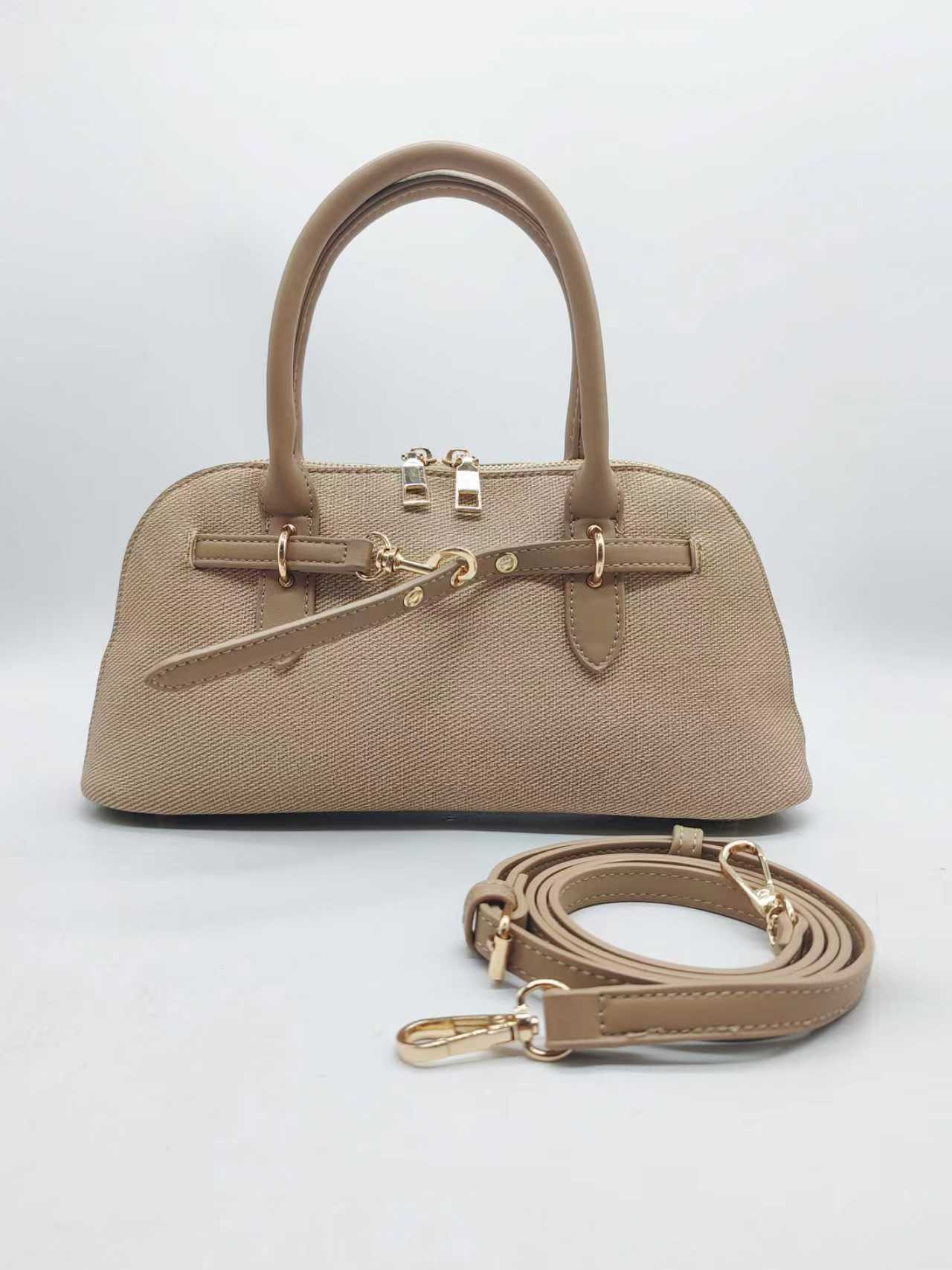 Borsa Casual Quotidiana a Mano con Decorazione Cintura Pu Motivo Tessuto Art.FF27458