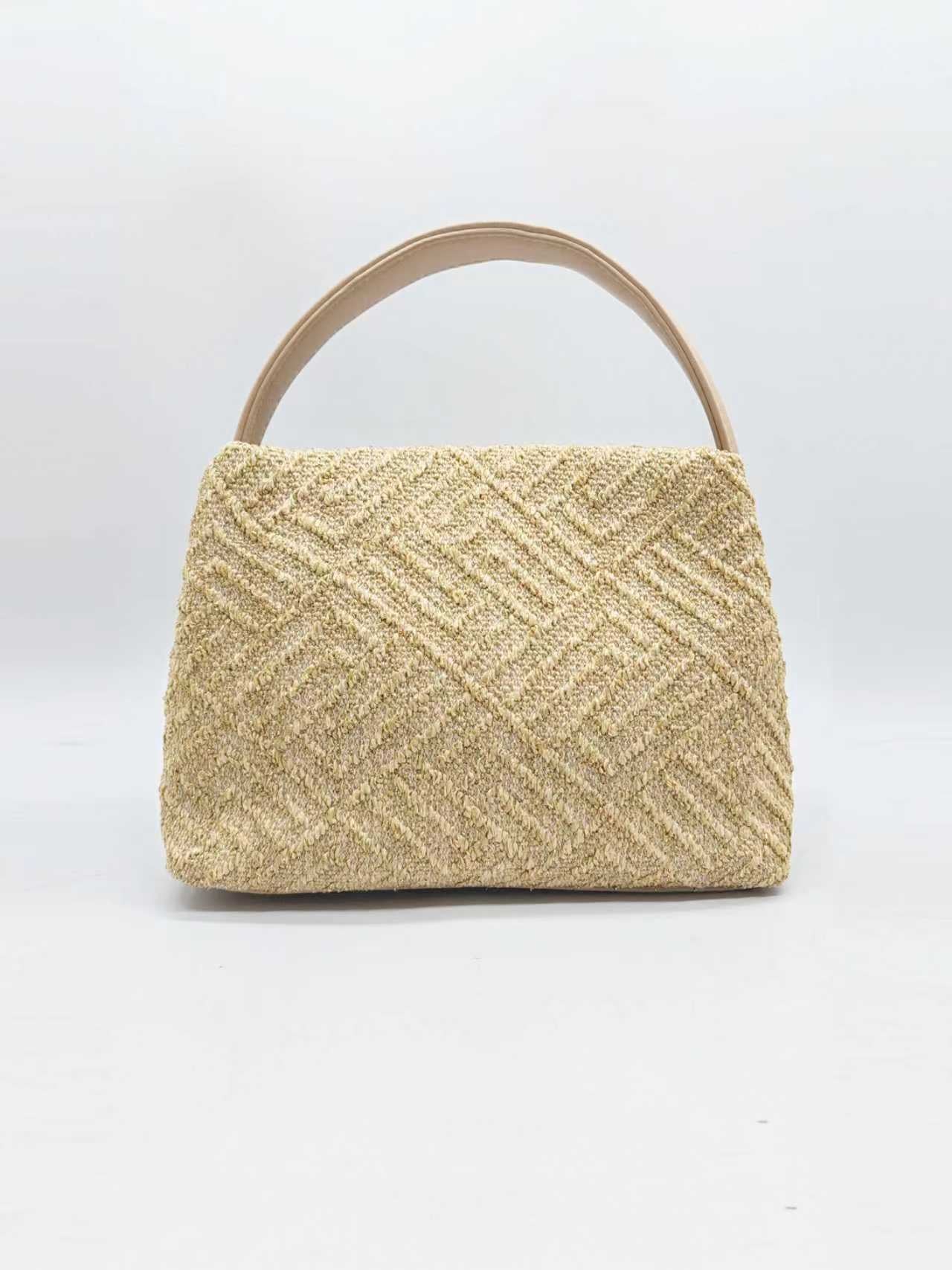 Borsa da sera a mano in maglia a filo dorato Art.FF27461