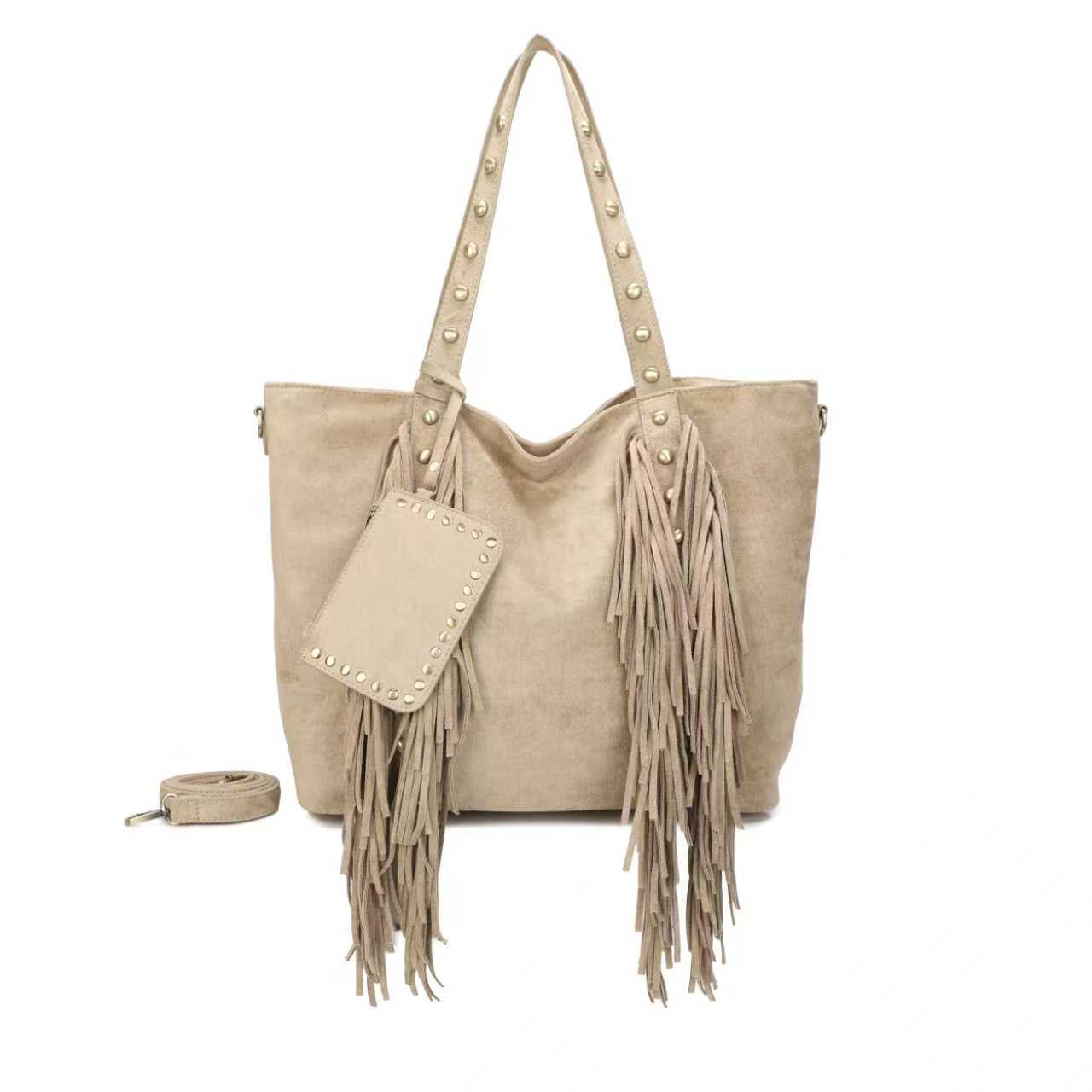 Borsa quotidiana casual con velluto e piccole tasche sul davanti Art.CE229