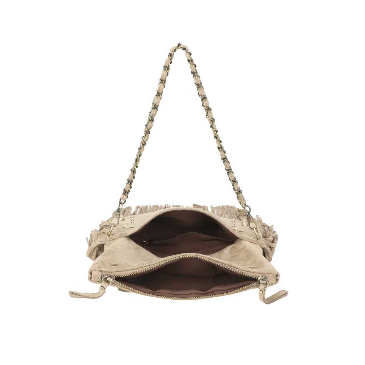 Borsa In Velluto Con Catenella In Ferro A Chiodo Sulla Barba Borsa Art.CE230