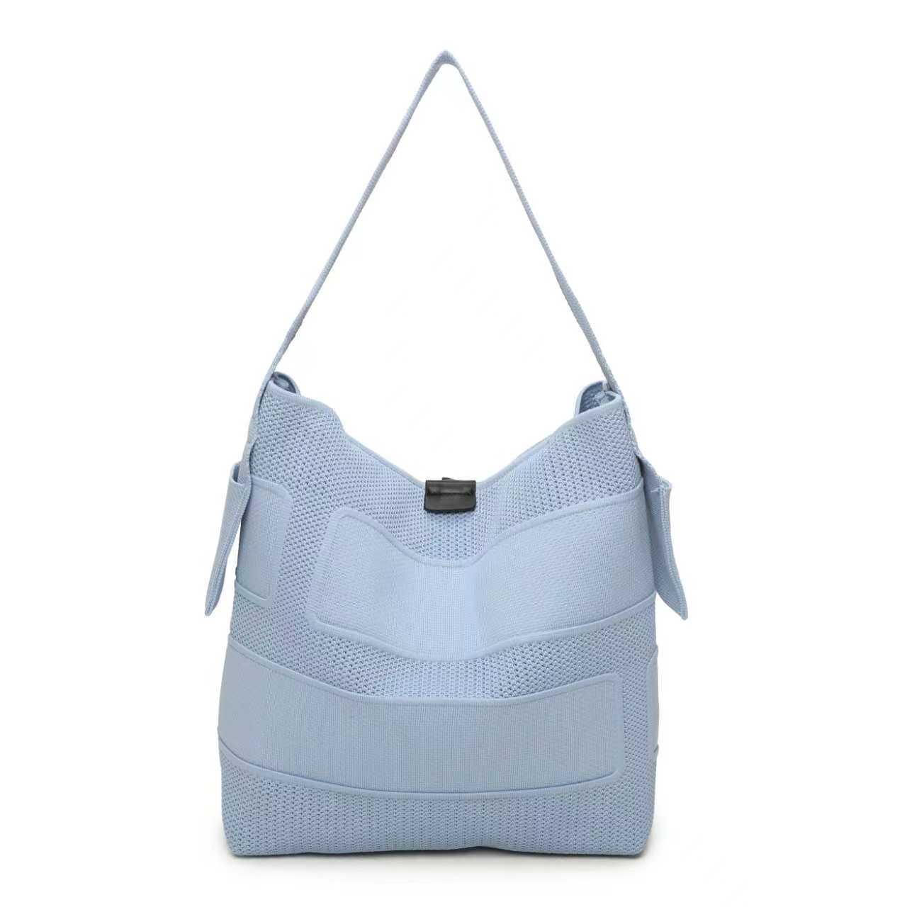 Borsa Casual Monospalla in Tessuto a Maglia Con Lettere Art.FF006