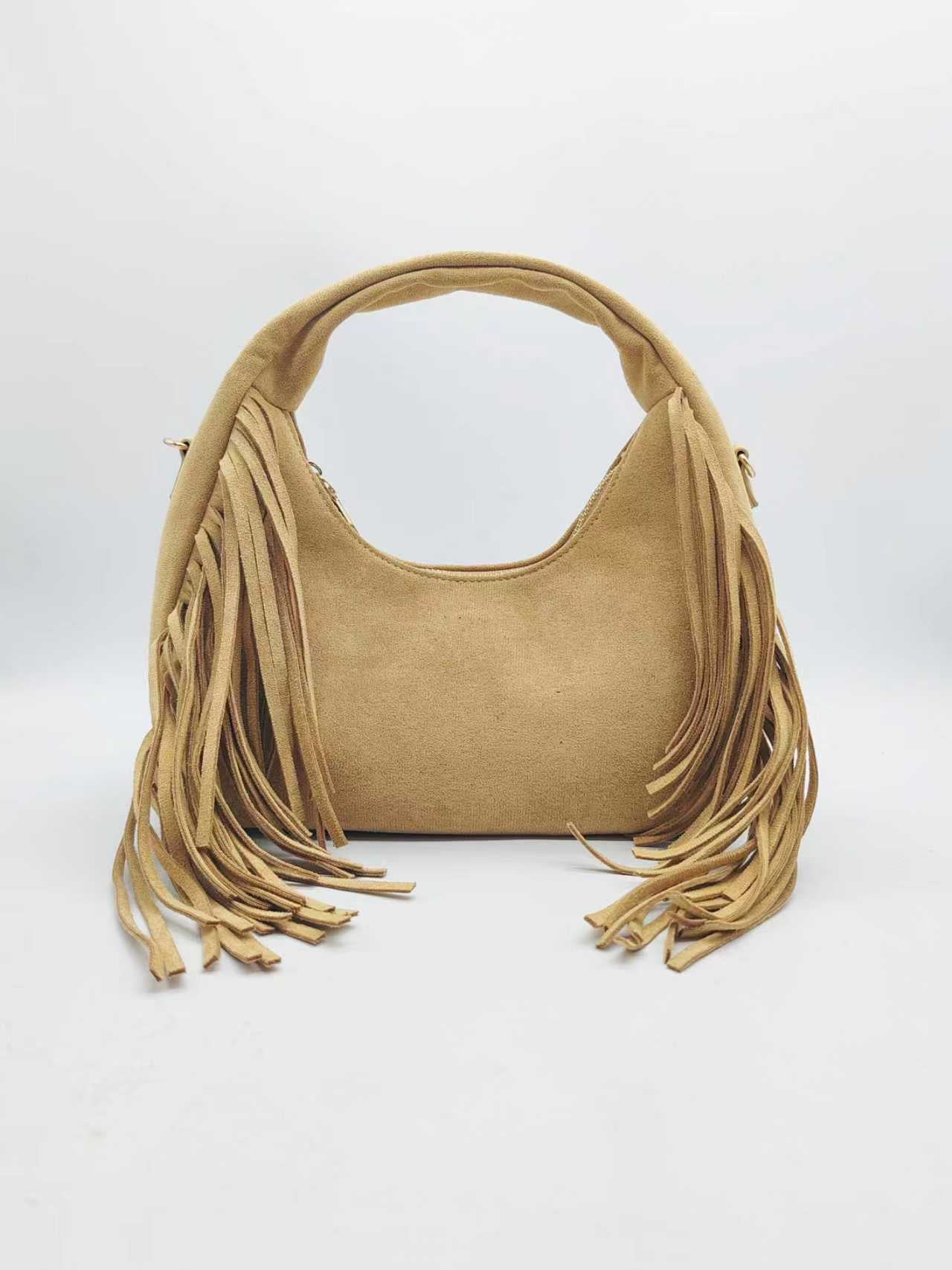 Borsa da Passeggio Quotidiana Casual in Camoscio con Baffi Art.FF27498
