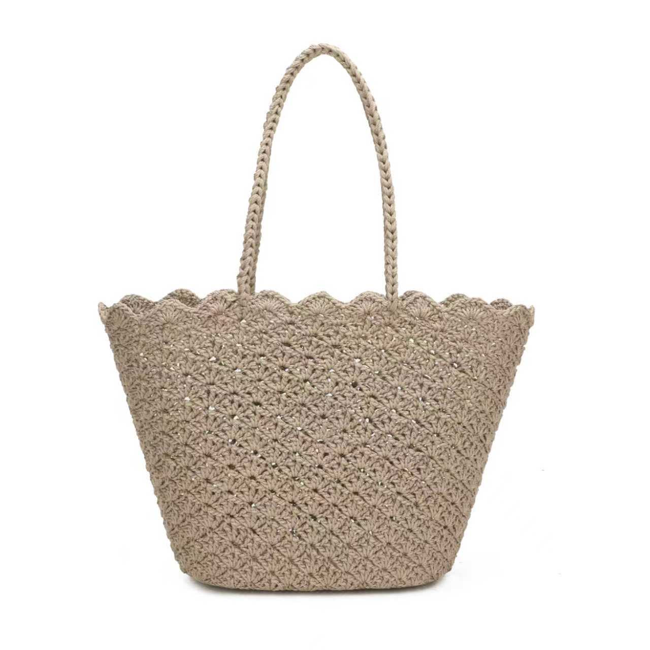 Borsa Estiva Giornaliera in Lana Maglia Fissa Monospalla con Tasca Interna Art.C18036B