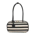 Borsa a Tracolla Orizzontale da Donna in Paglia con Pendente a Sfera, Stile Semplice e Tendenza Quotidiana Art.CE255