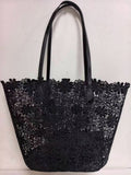 Borsa a tracolla monospalla casual da spiaggia con motivo floreale in pizzo e tasca interna, Art. VT6121
