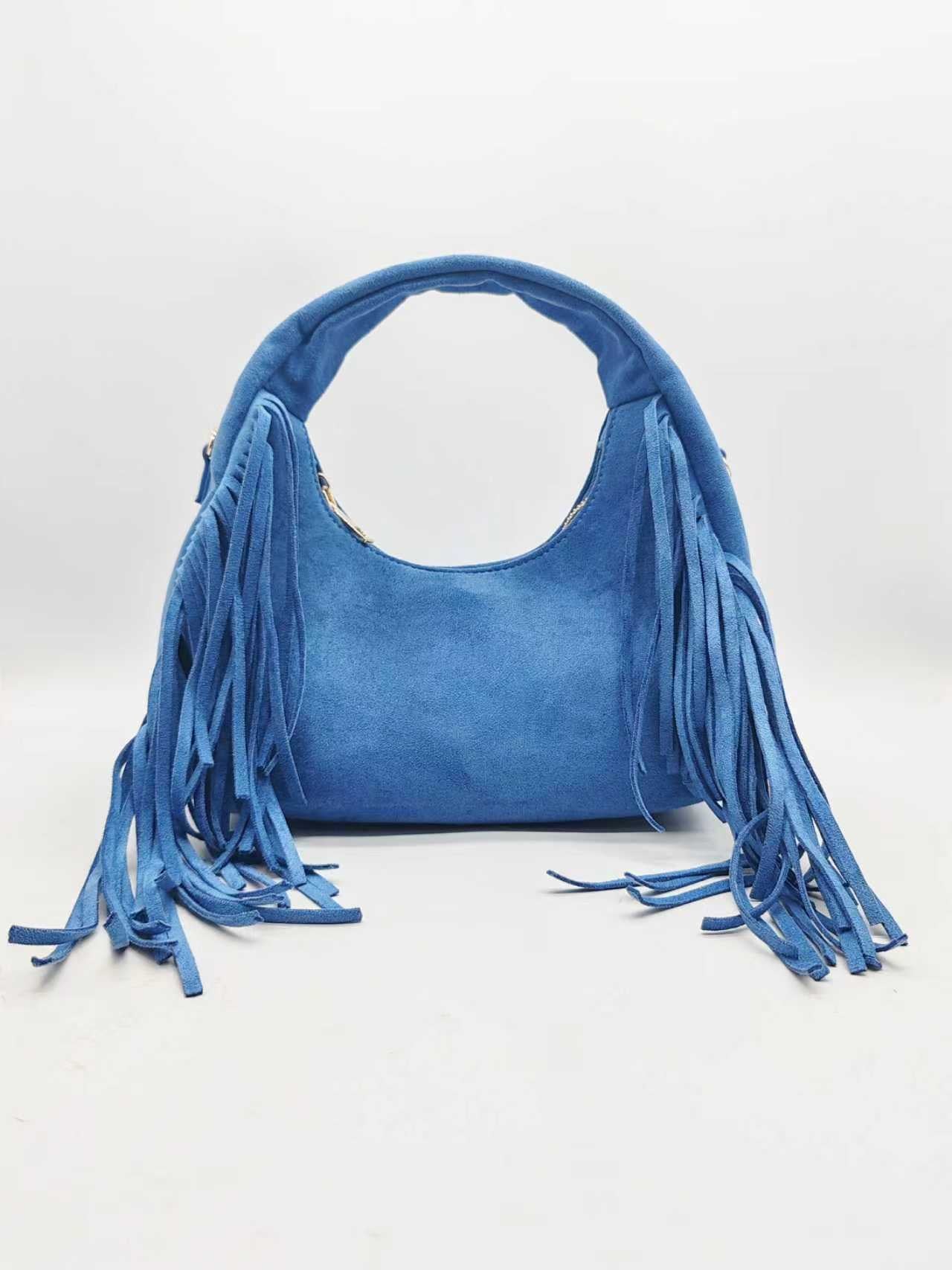 Borsa da Passeggio Quotidiana Casual in Camoscio con Baffi Art.FF27498