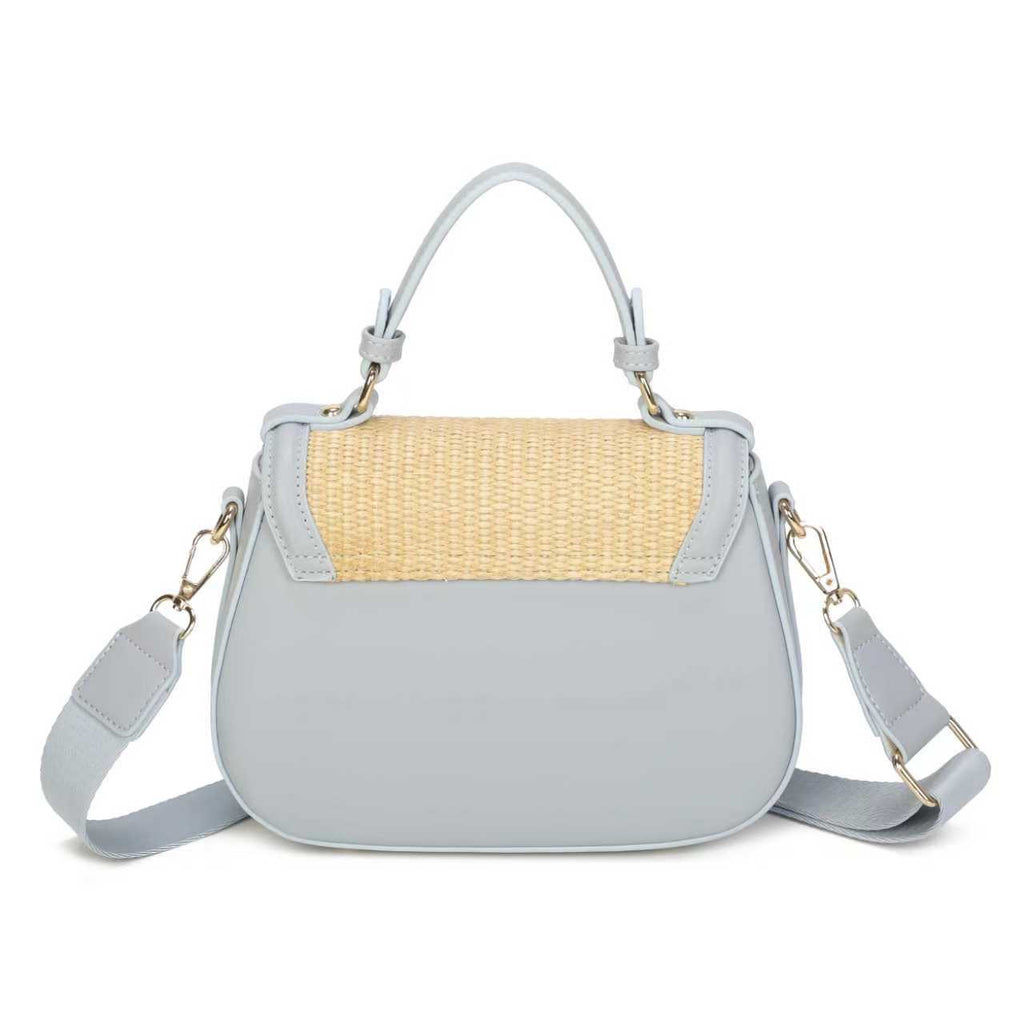 Borsa casual quotidiana in paglia e PU con tracolla larga e lunga Art.CE256