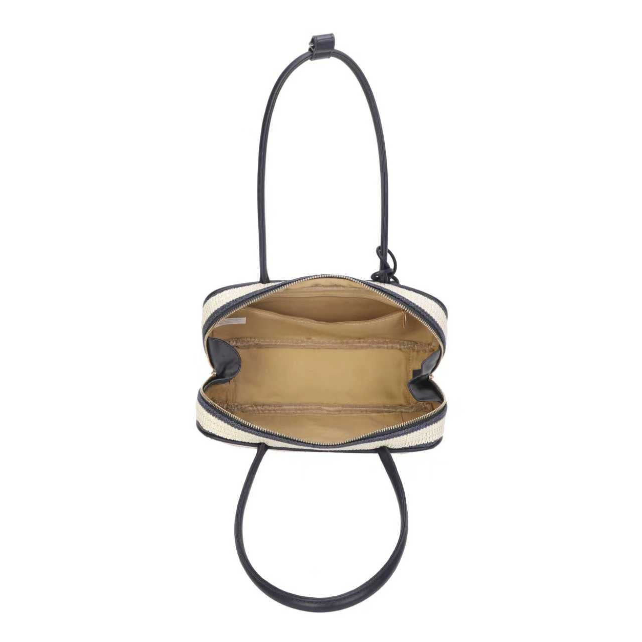 Borsa a Tracolla Orizzontale da Donna in Paglia con Pendente a Sfera, Stile Semplice e Tendenza Quotidiana Art.CE255