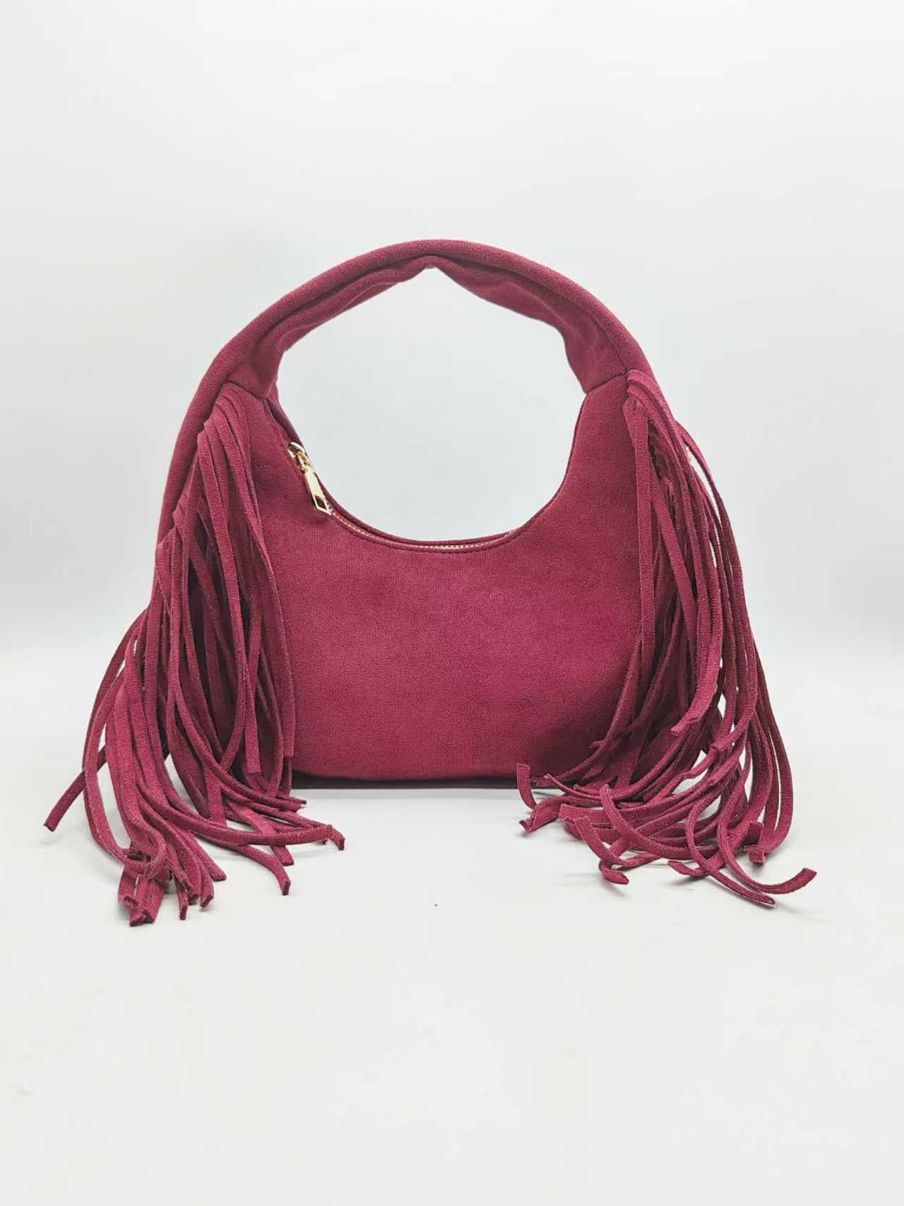 Borsa da Passeggio Quotidiana Casual in Camoscio con Baffi Art.FF27498