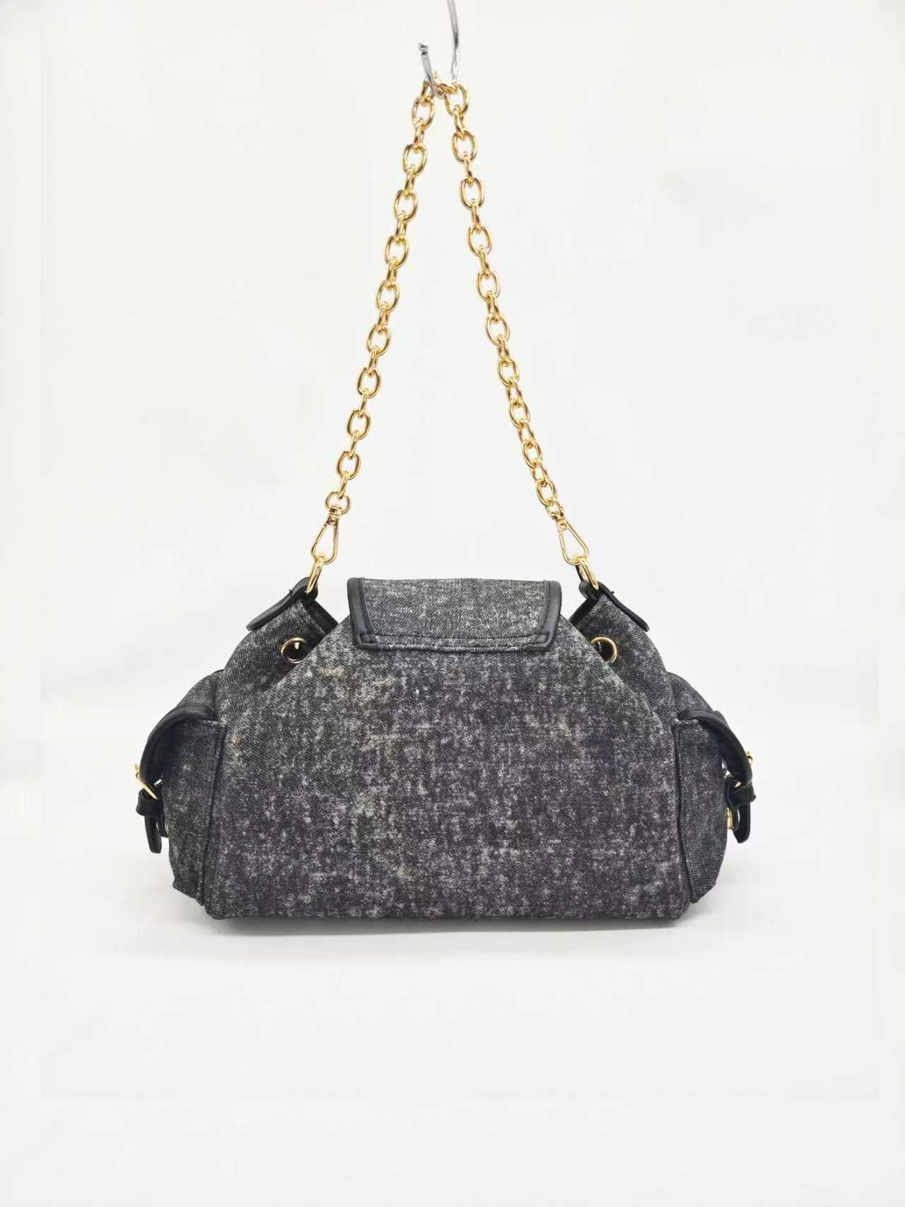 Borsa Alla Moda Casual Quotidiana Monospalla con Stampa Stellata Colorata Denim Art.FF27481