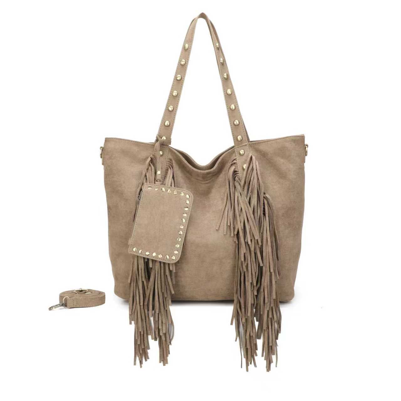 Borsa quotidiana casual con velluto e piccole tasche sul davanti Art.CE229