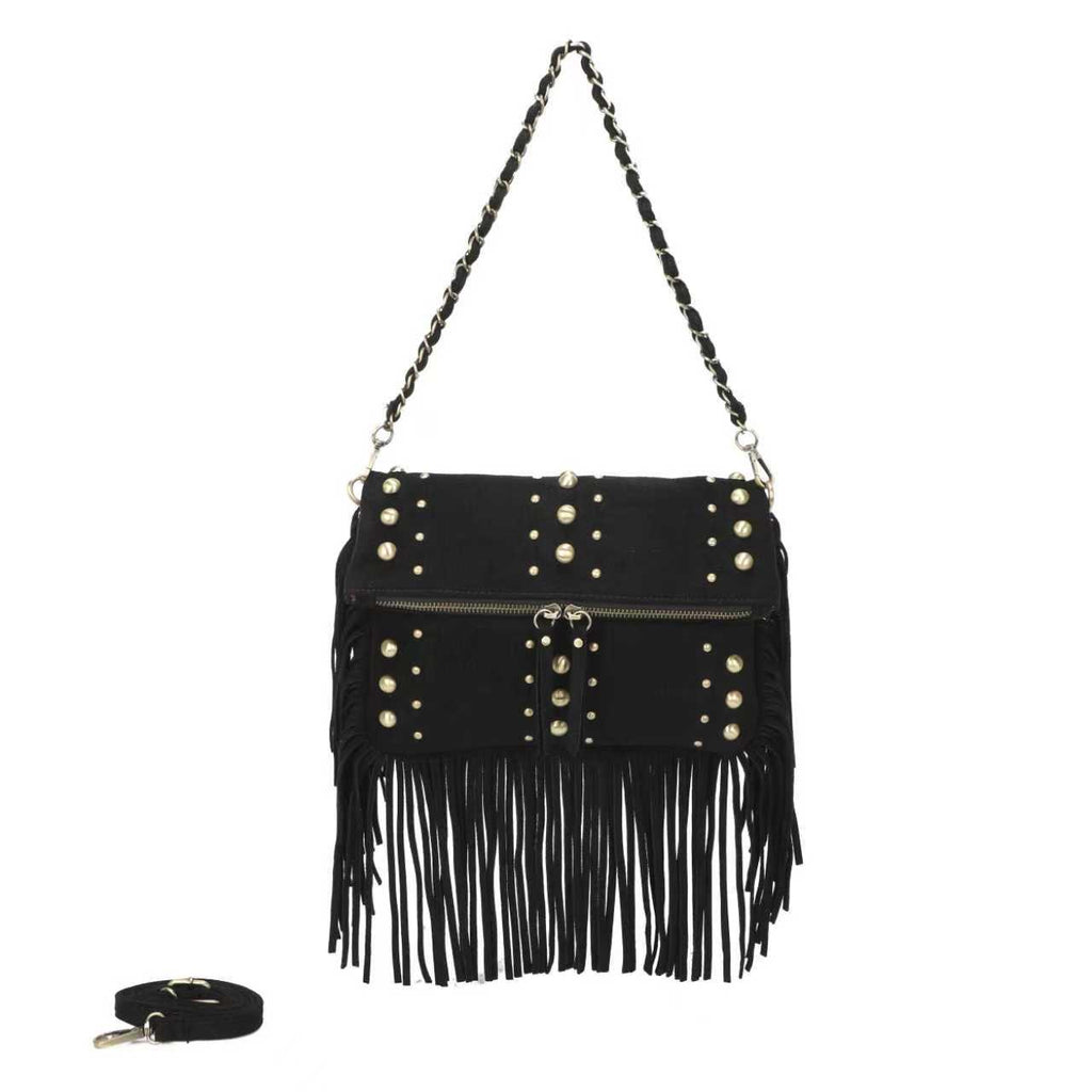 Borsa In Velluto Con Catenella In Ferro A Chiodo Sulla Barba Borsa Art.CE230