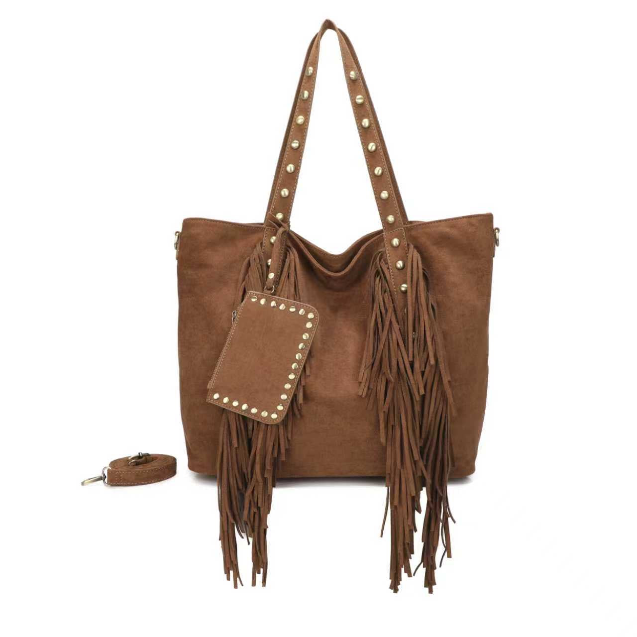 Borsa quotidiana casual con velluto e piccole tasche sul davanti Art.CE229