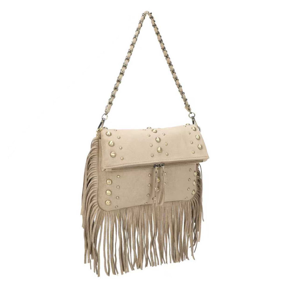 Borsa In Velluto Con Catenella In Ferro A Chiodo Sulla Barba Borsa Art.CE230