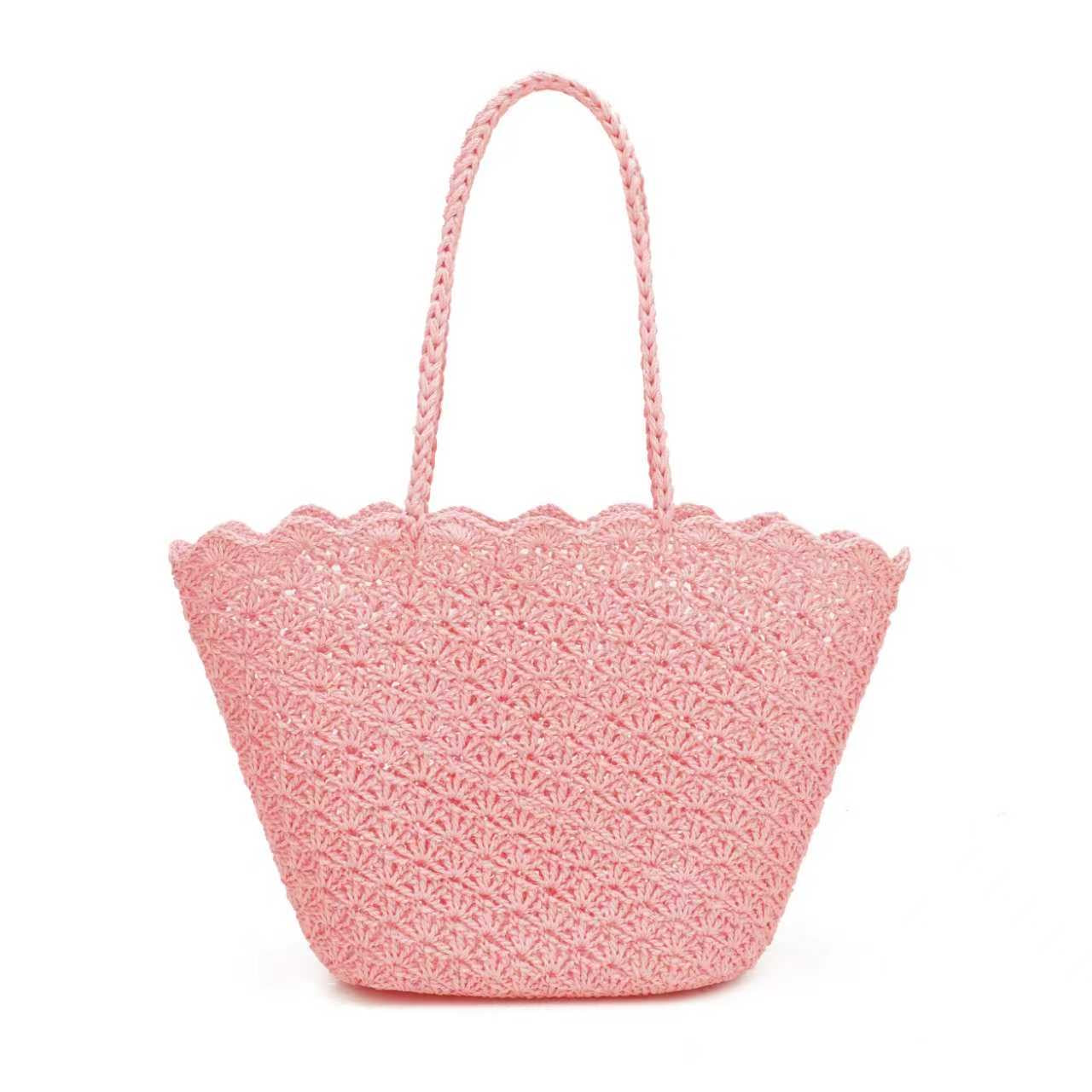 Borsa Estiva Giornaliera in Lana Maglia Fissa Monospalla con Tasca Interna Art.C18036B