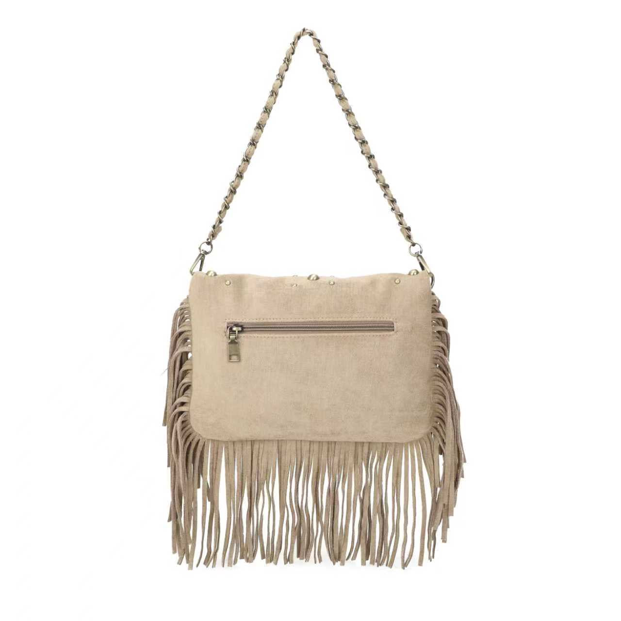 Borsa In Velluto Con Catenella In Ferro A Chiodo Sulla Barba Borsa Art.CE230