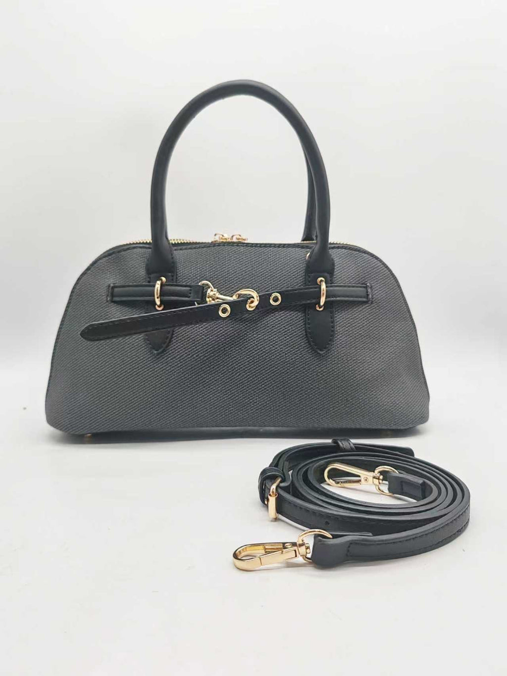 Borsa Casual Quotidiana a Mano con Decorazione Cintura Pu Motivo Tessuto Art.FF27458
