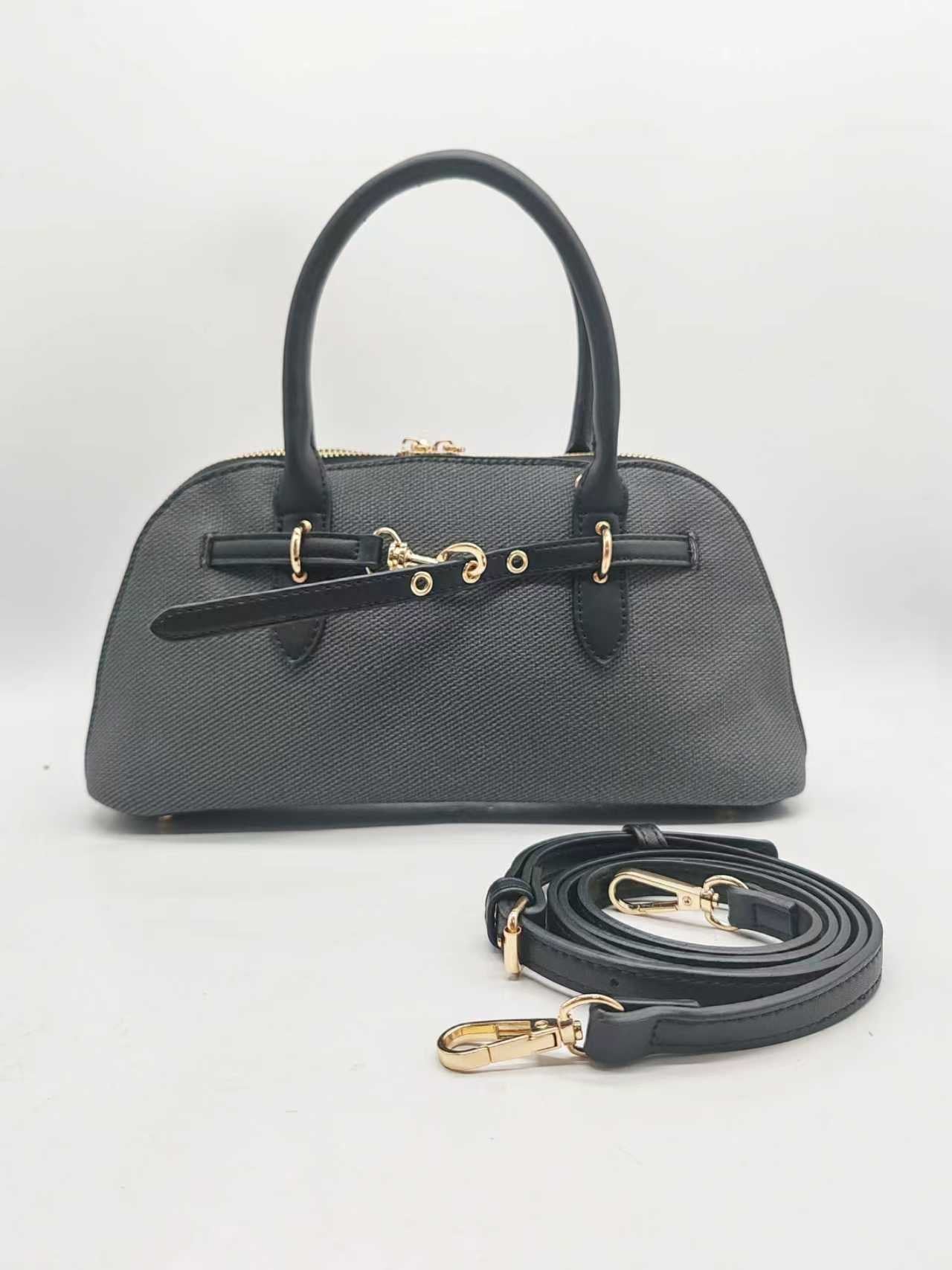Borsa Casual Quotidiana a Mano con Decorazione Cintura Pu Motivo Tessuto Art.FF27458